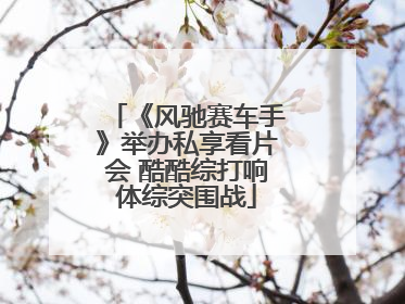 《风驰赛车手》举办私享看片会 酷酷综打响体综突围战