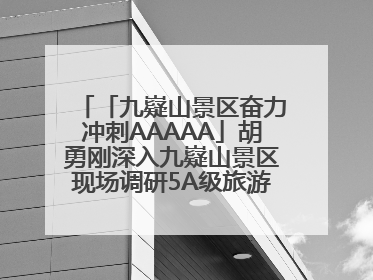 「九嶷山景区奋力冲刺AAAAA」胡勇刚深入九嶷山景区现场调研5A级旅游景区创建工作