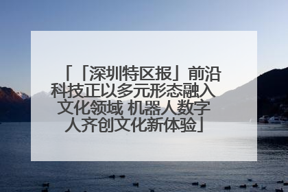 「深圳特区报」前沿科技正以多元形态融入文化领域 机器人数字人齐创文化新体验
