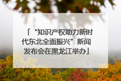 “知识产权助力新时代东北全面振兴”新闻发布会在黑龙江举办