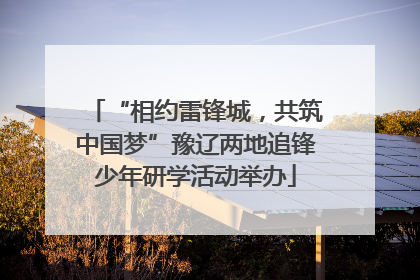 “相约雷锋城，共筑中国梦”豫辽两地追锋少年研学活动举办