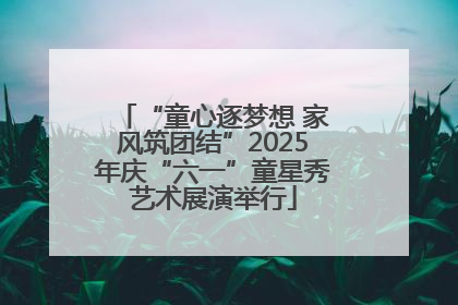 “童心逐梦想 家风筑团结”2025年庆“六一”童星秀艺术展演举行