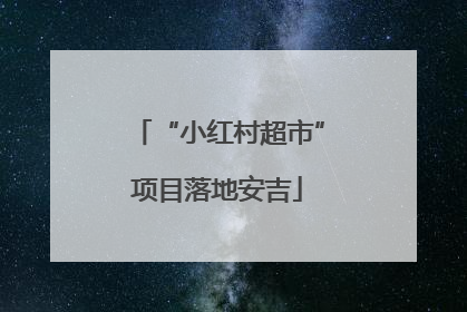 “小红村超市”项目落地安吉