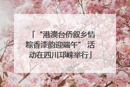“港澳台侨叙乡情 粽香漆韵迎端午” 活动在四川邛崃举行