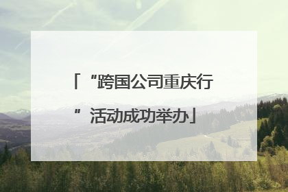 “跨国公司重庆行”活动成功举办