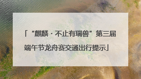 “麒麟・不止有瑞兽”第三届端午节龙舟赛交通出行提示