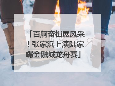 百舸奋楫展风采！张家浜上演陆家嘴金融城龙舟赛