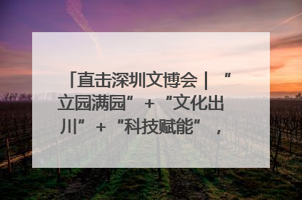 直击深圳文博会｜“立园满园”+“文化出川”+“科技赋能”，成都传媒发布三大文创领域合作清单
