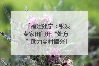 福建建宁：银发专家田间开“处方”助力乡村振兴