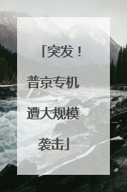 突发！普京专机遭大规模袭击