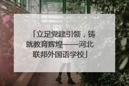 立足党建引领，铸就教育辉煌——河北联邦外国语学校