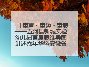 童声・童趣・童思——五河县新城实验幼儿园首届思维导图讲述嘉年华暨安徽省学前教育教研基地园项目阶段性成果展示活动