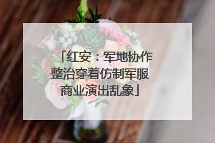 红安：军地协作整治穿着仿制军服商业演出乱象