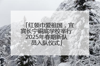红领巾爱祖国，宜宾长宁硐底学校举行2025年春期新队员入队仪式