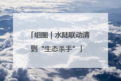 组图｜水陆联动清剿“生态杀手”