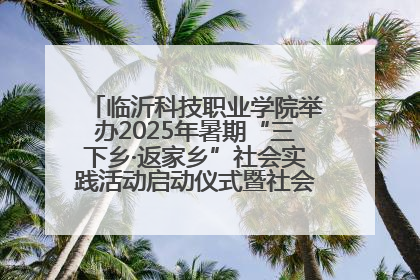 临沂科技职业学院举办2025年暑期“三下乡·返家乡”社会实践活动启动仪式暨社会实践活动供需交流会