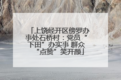 上饶经开区傍罗办事处石桥村：党员“下田”办实事 群众“点赞”笑开颜