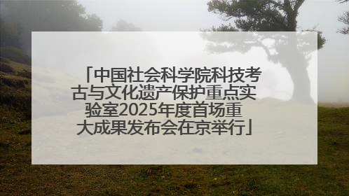 中国社会科学院科技考古与文化遗产保护重点实验室2025年度首场重大成果发布会在京举行