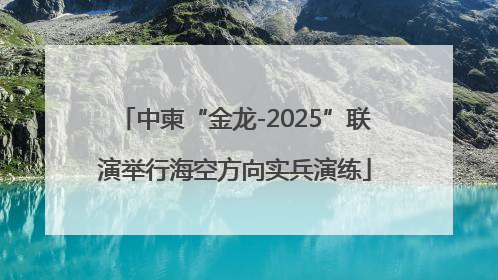 中柬“金龙-2025”联演举行海空方向实兵演练