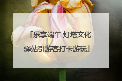 乐享端午 灯塔文化驿站引游客打卡游玩