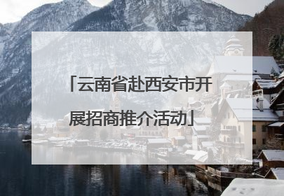 云南省赴西安市开展招商推介活动