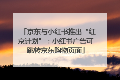 京东与小红书推出“红京计划”：小红书广告可跳转京东购物页面