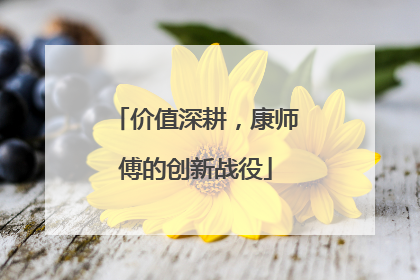 价值深耕，康师傅的创新战役