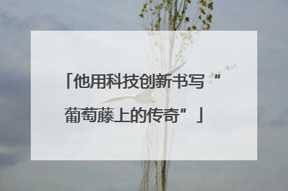 他用科技创新书写“葡萄藤上的传奇”