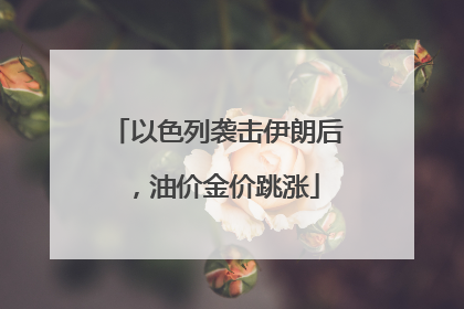 以色列袭击伊朗后，油价金价跳涨