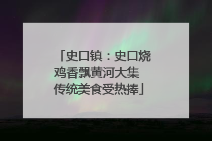 史口镇：史口烧鸡香飘黄河大集 传统美食受热捧