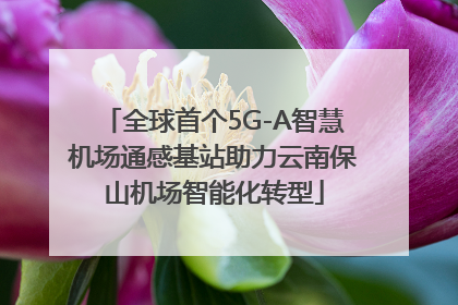 全球首个5G-A智慧机场通感基站助力云南保山机场智能化转型