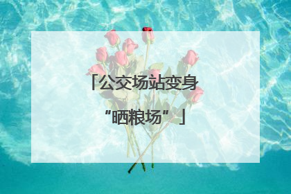 公交场站变身“晒粮场”