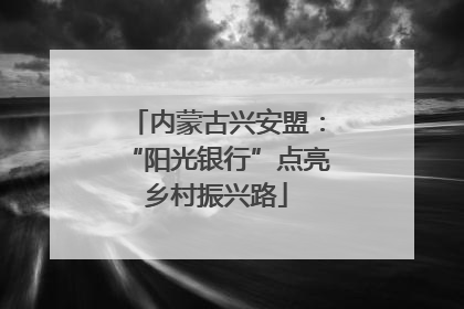 内蒙古兴安盟：“阳光银行”点亮乡村振兴路