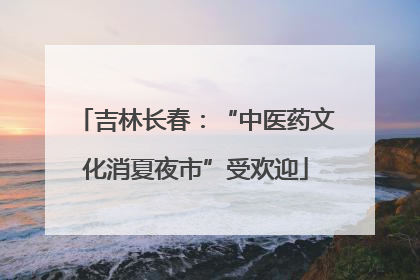 吉林长春：“中医药文化消夏夜市”受欢迎