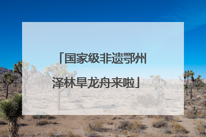 国家级非遗鄂州泽林旱龙舟来啦