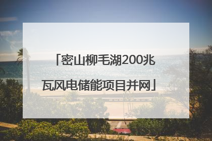 密山柳毛湖200兆瓦风电储能项目并网