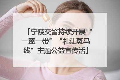 宁陵交警持续开展“一盔一带”“礼让斑马线”主题公益宣传活