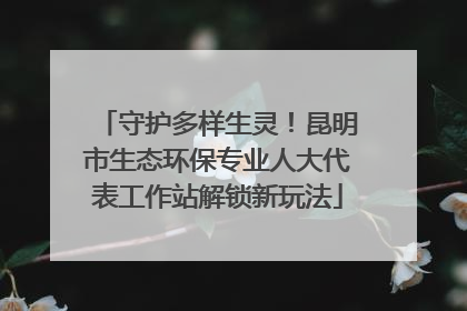 守护多样生灵！昆明市生态环保专业人大代表工作站解锁新玩法