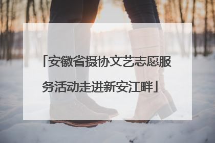 安徽省摄协文艺志愿服务活动走进新安江畔