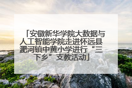 安徽新华学院大数据与人工智能学院走进怀远县淝河镇中黄小学进行“三下乡”支教活动