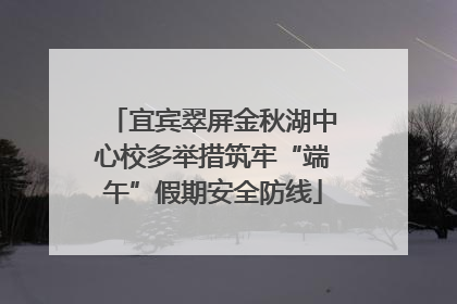 宜宾翠屏金秋湖中心校多举措筑牢“端午”假期安全防线