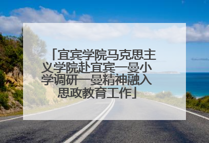 宜宾学院马克思主义学院赴宜宾一曼小学调研一曼精神融入思政教育工作