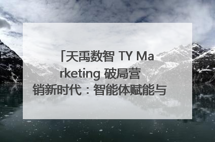 天禹数智 TY Marketing 破局营销新时代：智能体赋能与人才培育双轮驱动