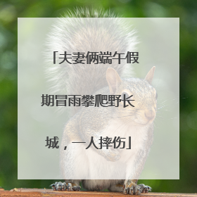 夫妻俩端午假期冒雨攀爬野长城，一人摔伤