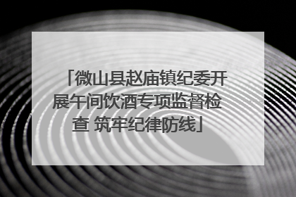 微山县赵庙镇纪委开展午间饮酒专项监督检查 筑牢纪律防线