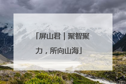 屏山君｜聚智聚力，所向山海