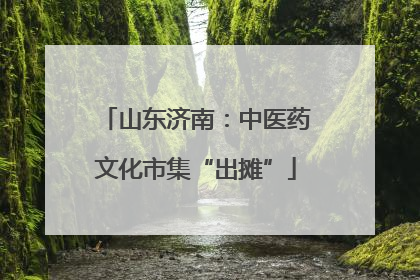 山东济南：中医药文化市集“出摊”