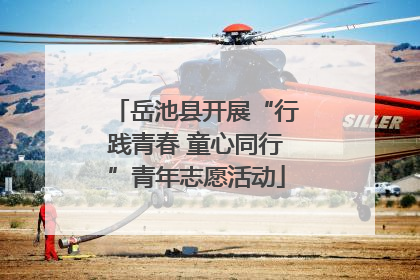 岳池县开展“行践青春 童心同行”青年志愿活动