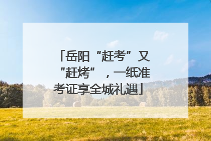 岳阳“赶考”又“赶烤”，一纸准考证享全城礼遇
