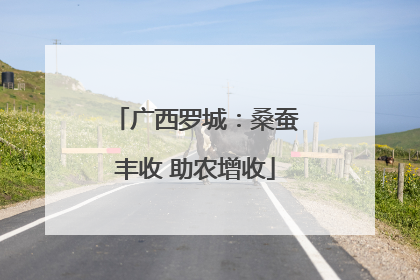 广西罗城：桑蚕丰收 助农增收